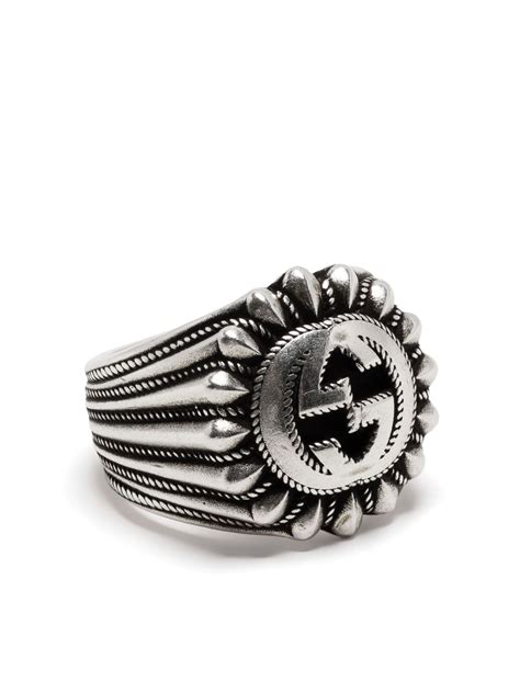 gucci family signet ring|Gucci sterling ring.